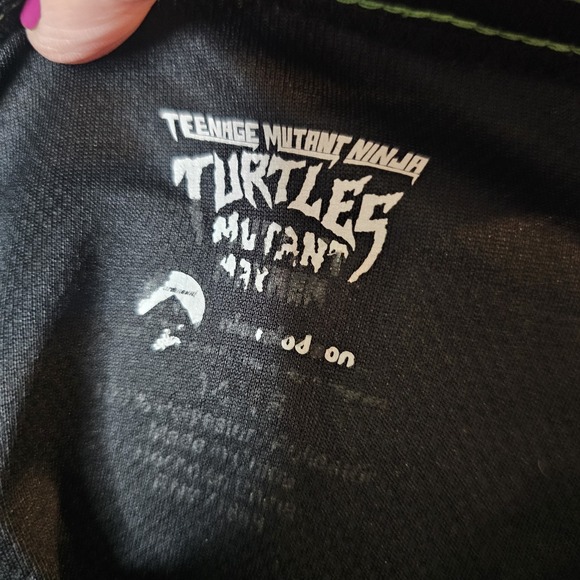 TMNT Teenage Mutant Ninja Turtles Jersey Shirt Boys Youth Sz 14 16 Graphic Top - Picture 10 of 14